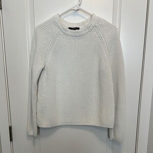 Quince Cozy Off White Knit Sweater